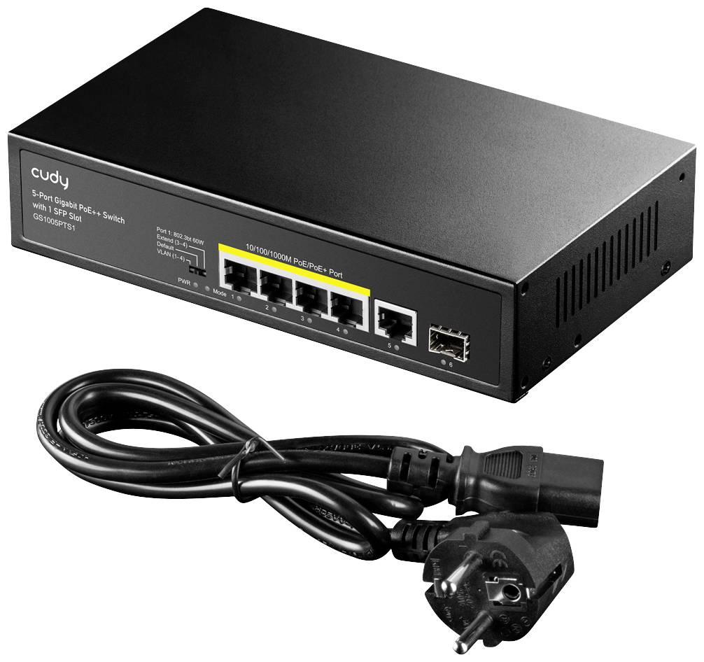 CUDY PoE Switch(5 port) 