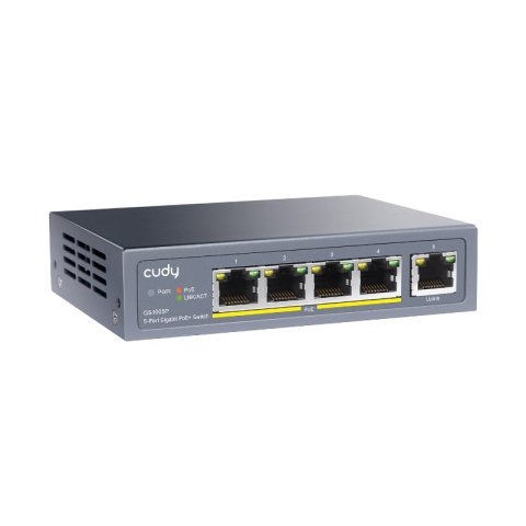 CUDY PoE Switch(5 port) 